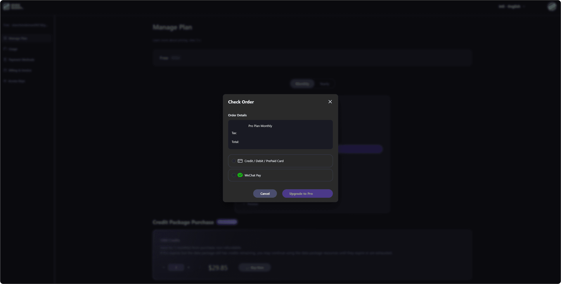 Payment Methods